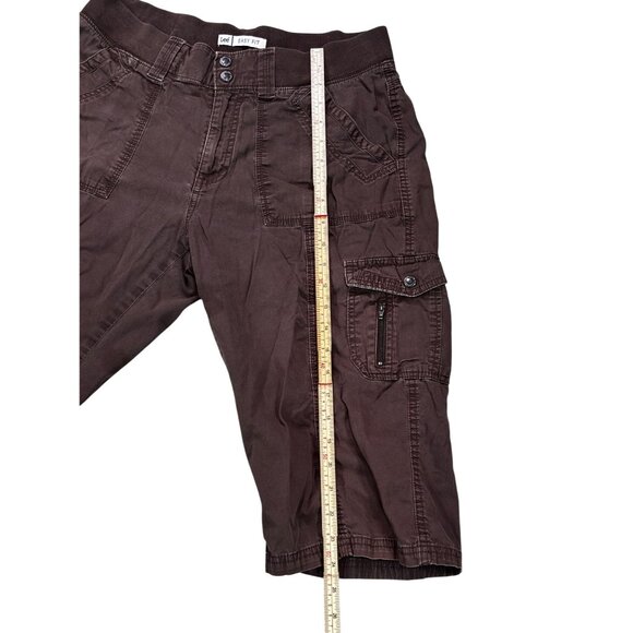 Lee Womens Easy Fit Brown Cargo Shorts Size 10 Cotton/Spandex Blend - Picture 6 of 9